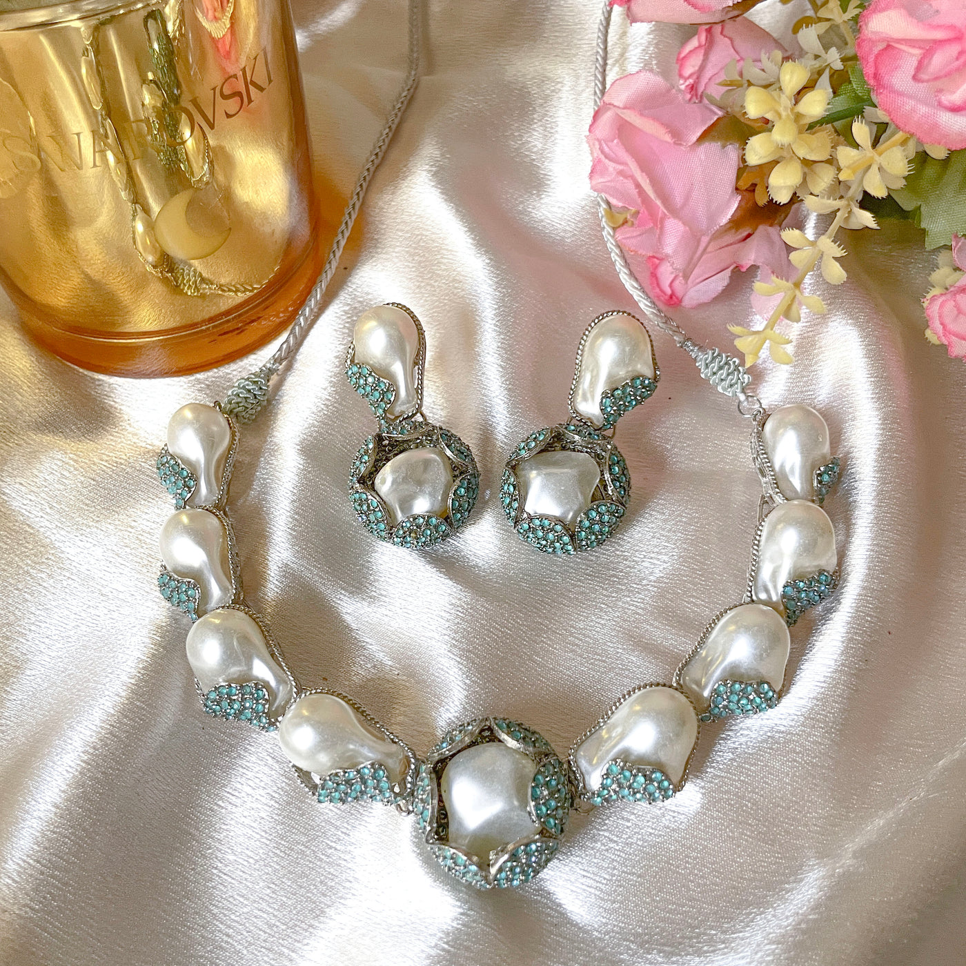 Moti-e-Phool Necklace Set | S-50