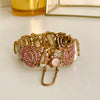 Kangan-e-Sitare rose quartz bangles in light pink - handmade Pakistani jewelry UAE
