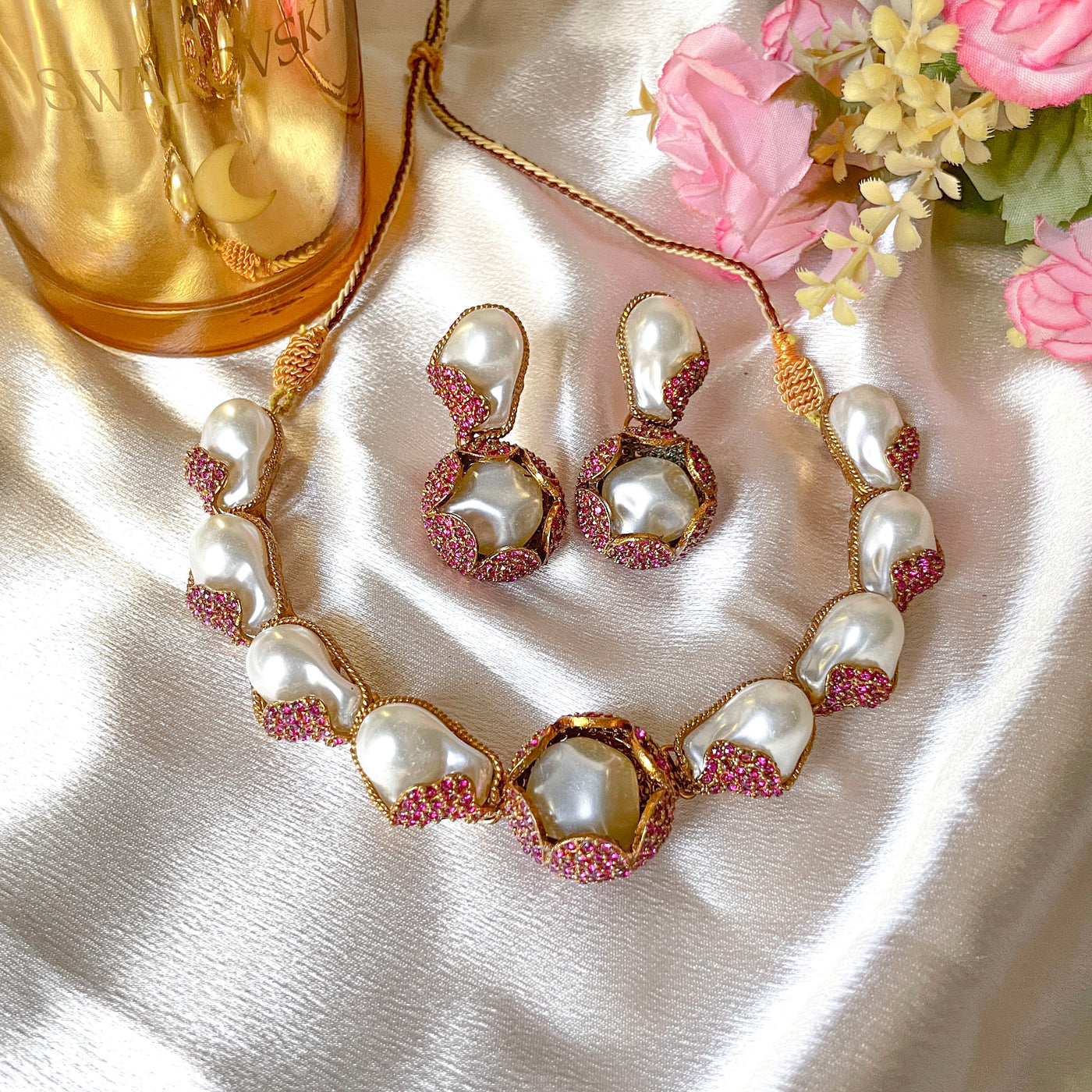 Moti-e-Phool Necklace Set | S-50