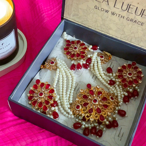 Pearl Zircon Choker Set | CS-01