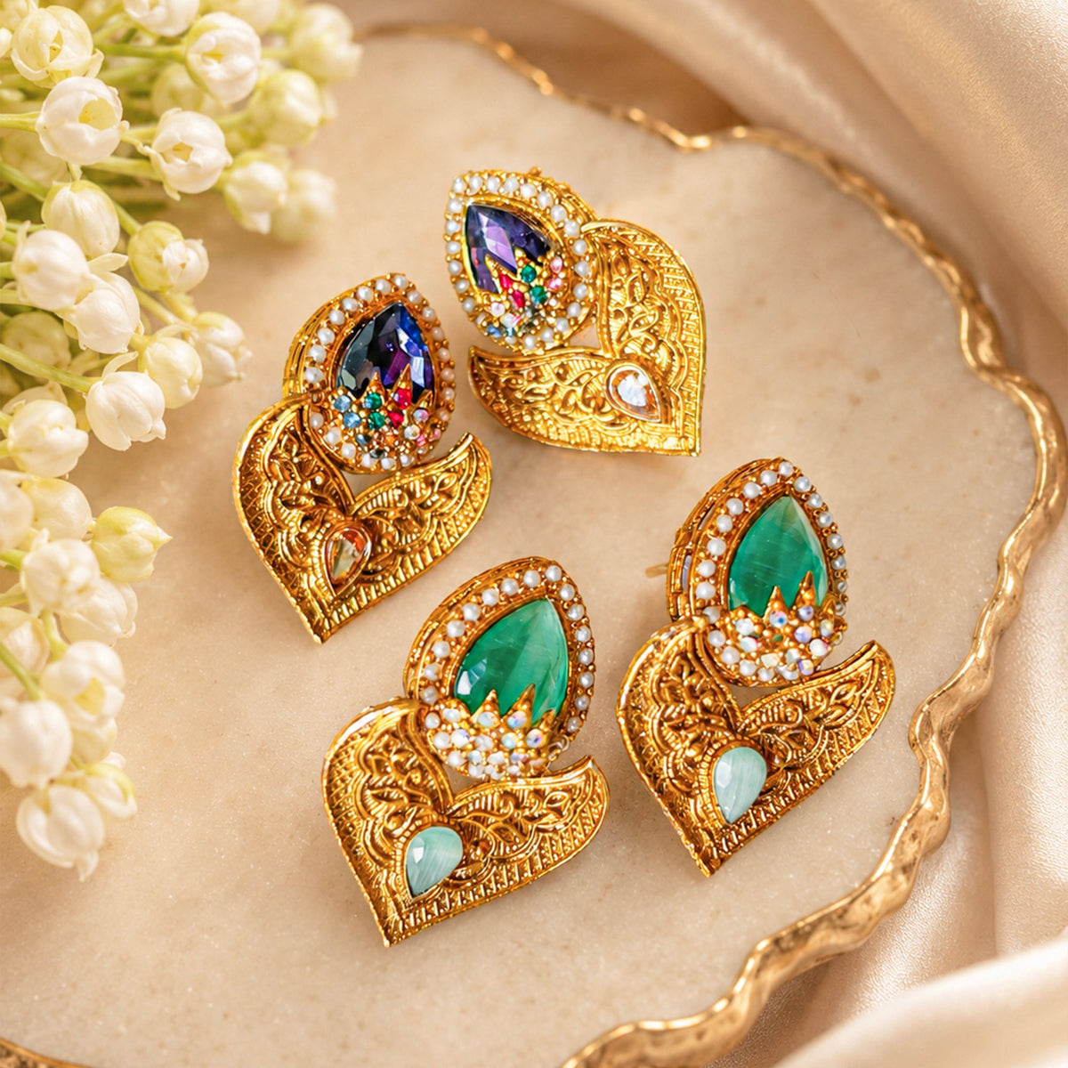 Dilruba Earrings - (ER-170)