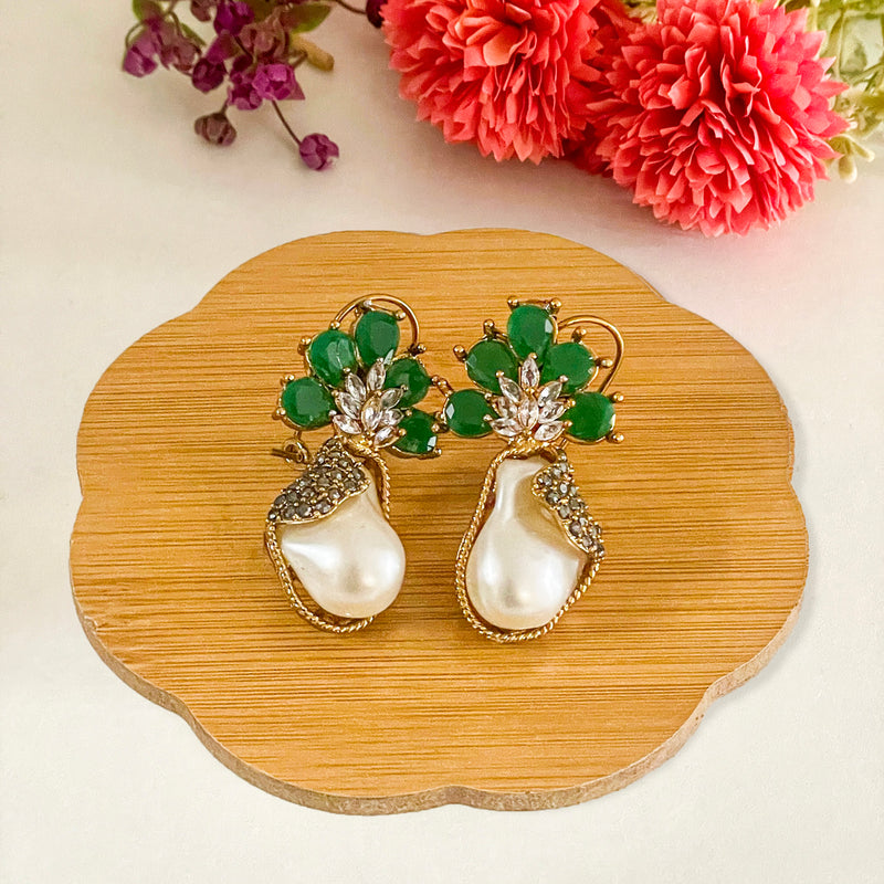 Duraiya Majesty Mother of Pearl Earrings | ER-71