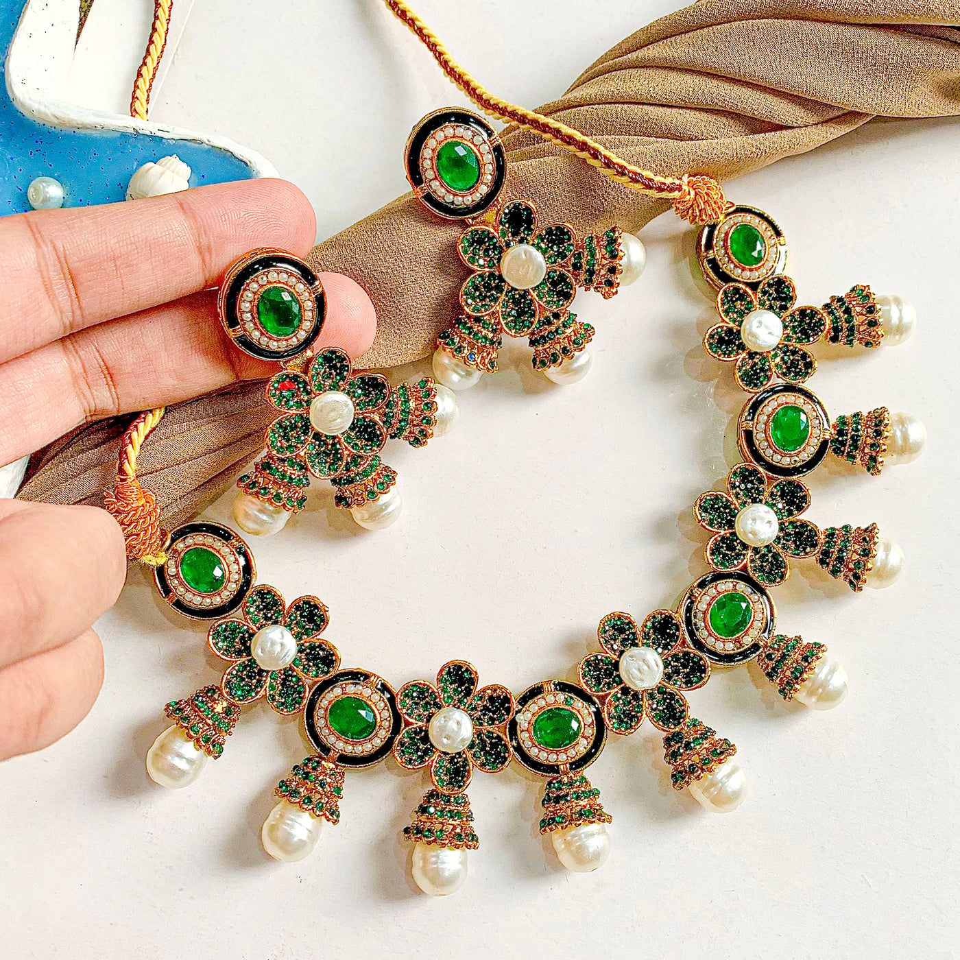 Ghazal-e-Gul Necklace Set | S-66