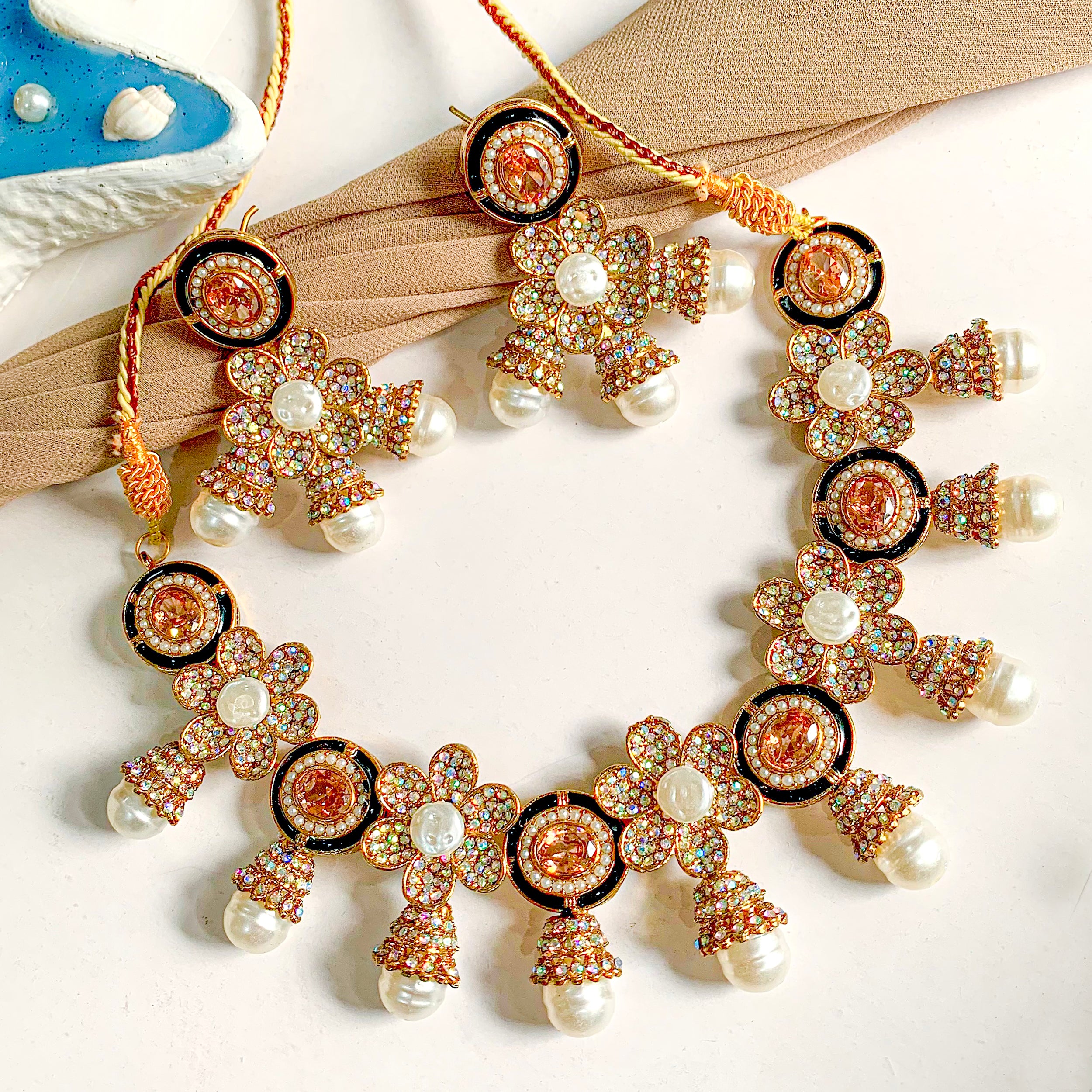 Ghazal-e-Gul Necklace Set | S-66