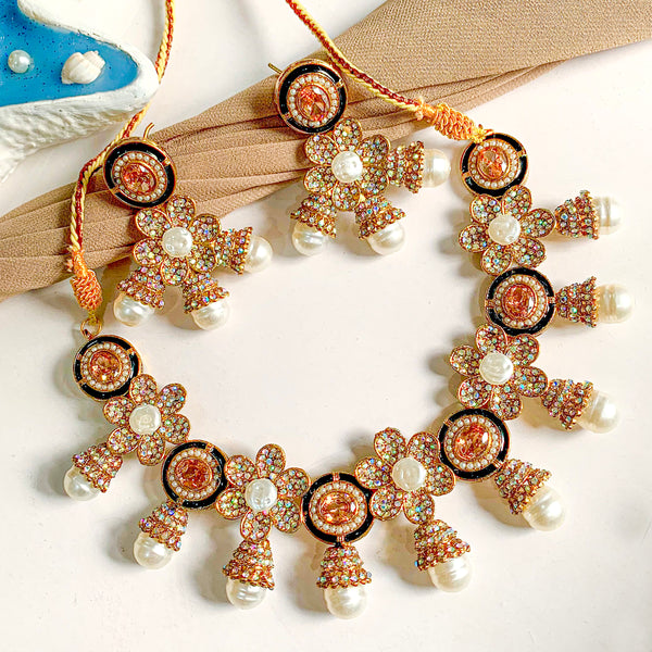 Ghazal-e-Gul Necklace Set - (S-66)