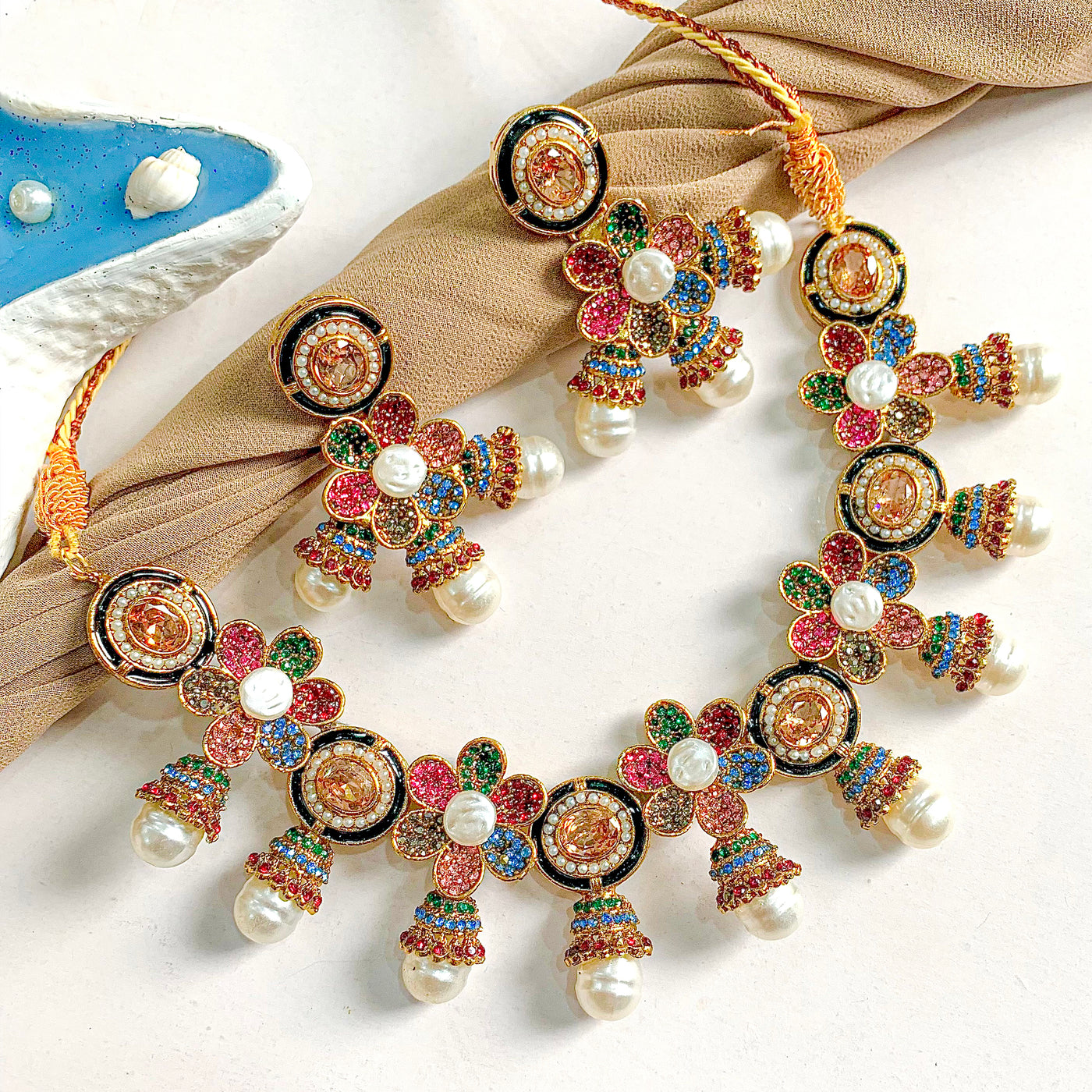 Ghazal-e-Gul Necklace Set | S-66