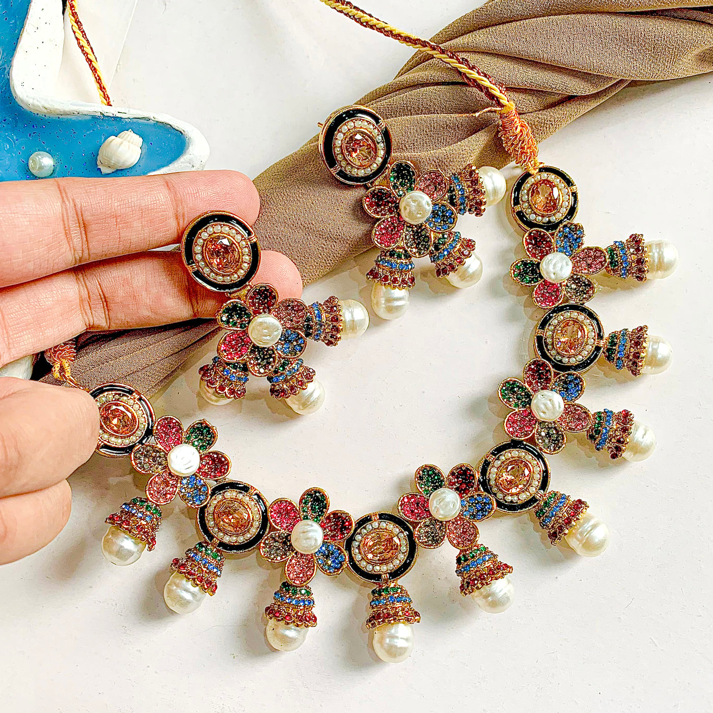 Ghazal-e-Gul Necklace Set | S-66
