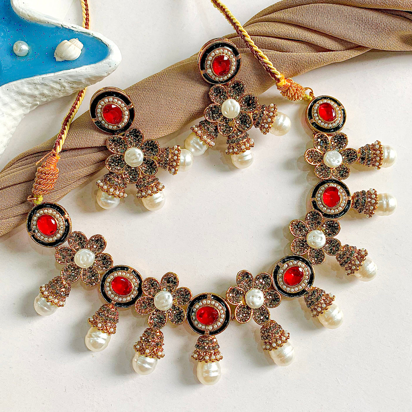 Ghazal-e-Gul Necklace Set | S-66