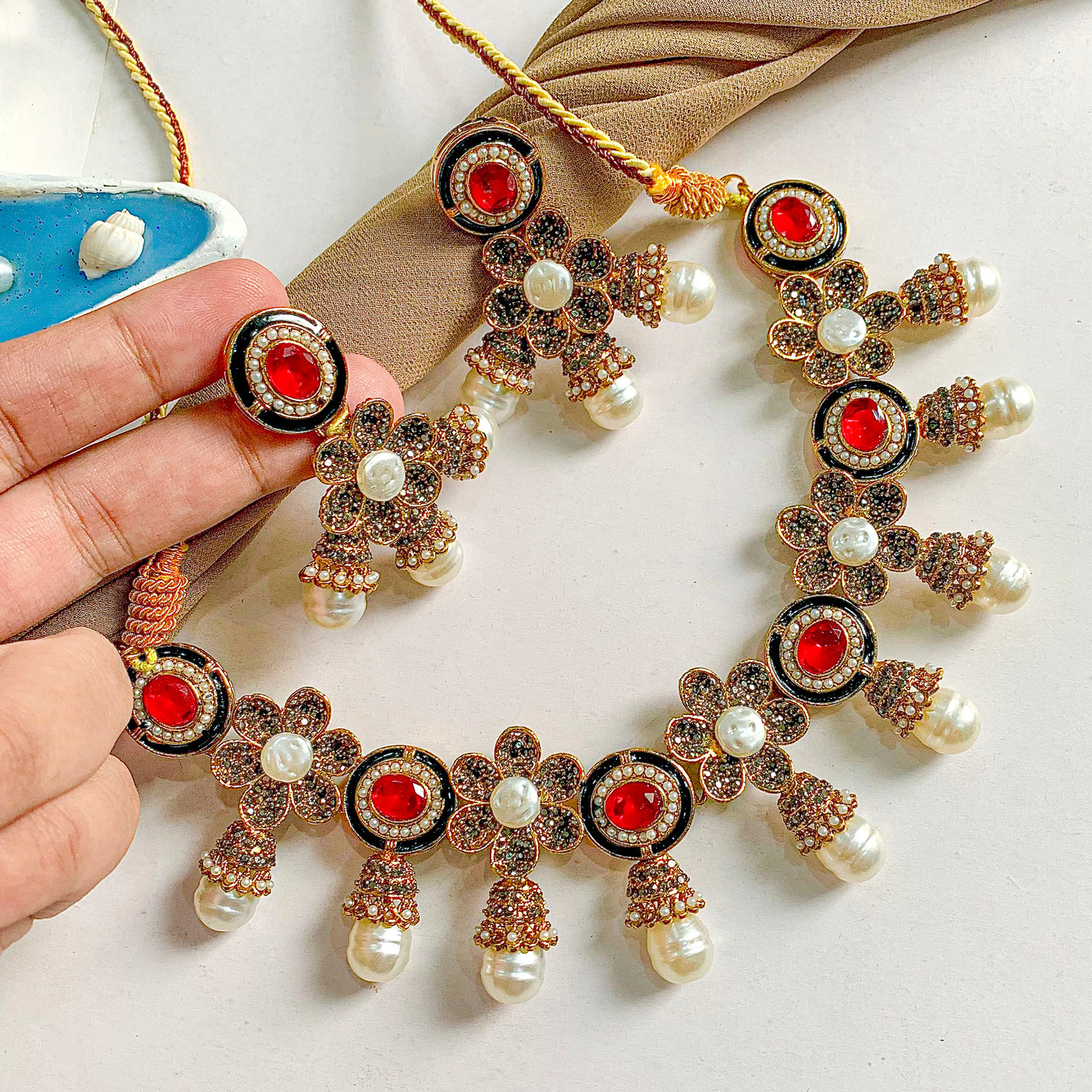 Ghazal-e-Gul Necklace Set | S-66