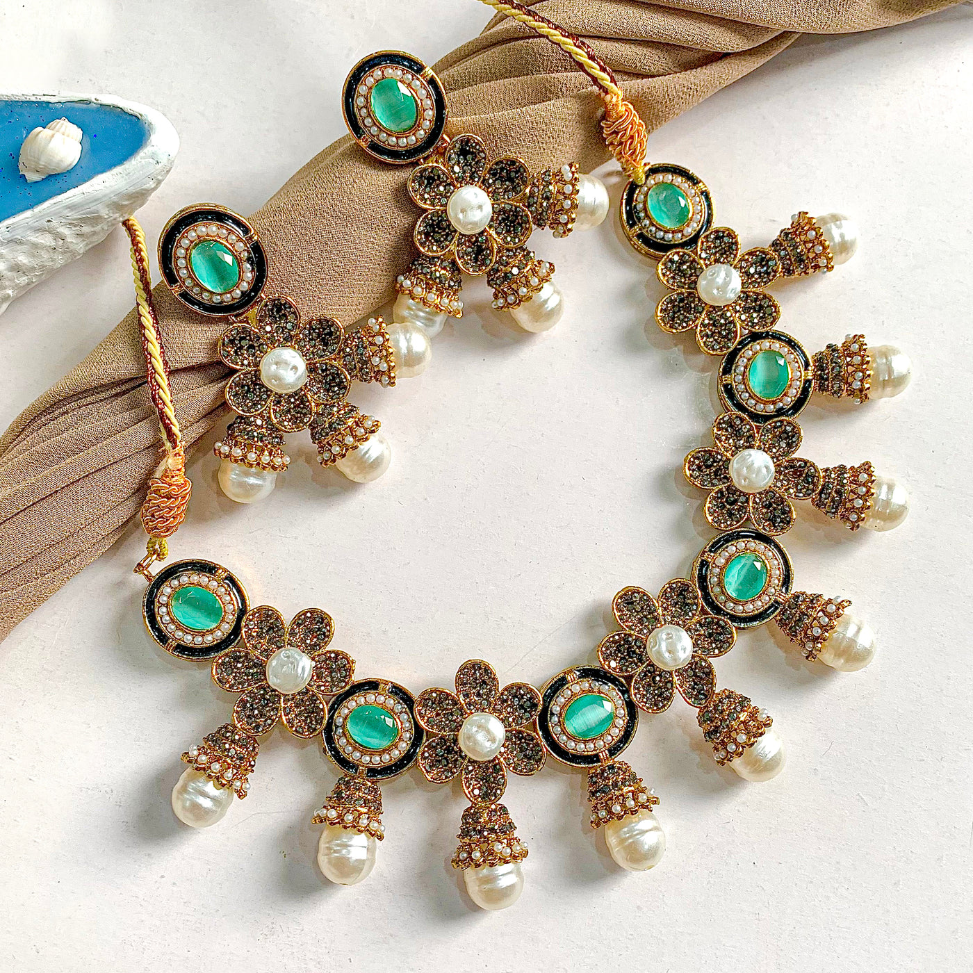 Ghazal-e-Gul Necklace Set | S-66