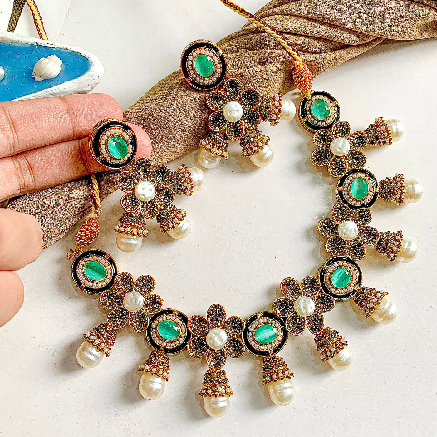 Ghazal-e-Gul Necklace Set | S-66