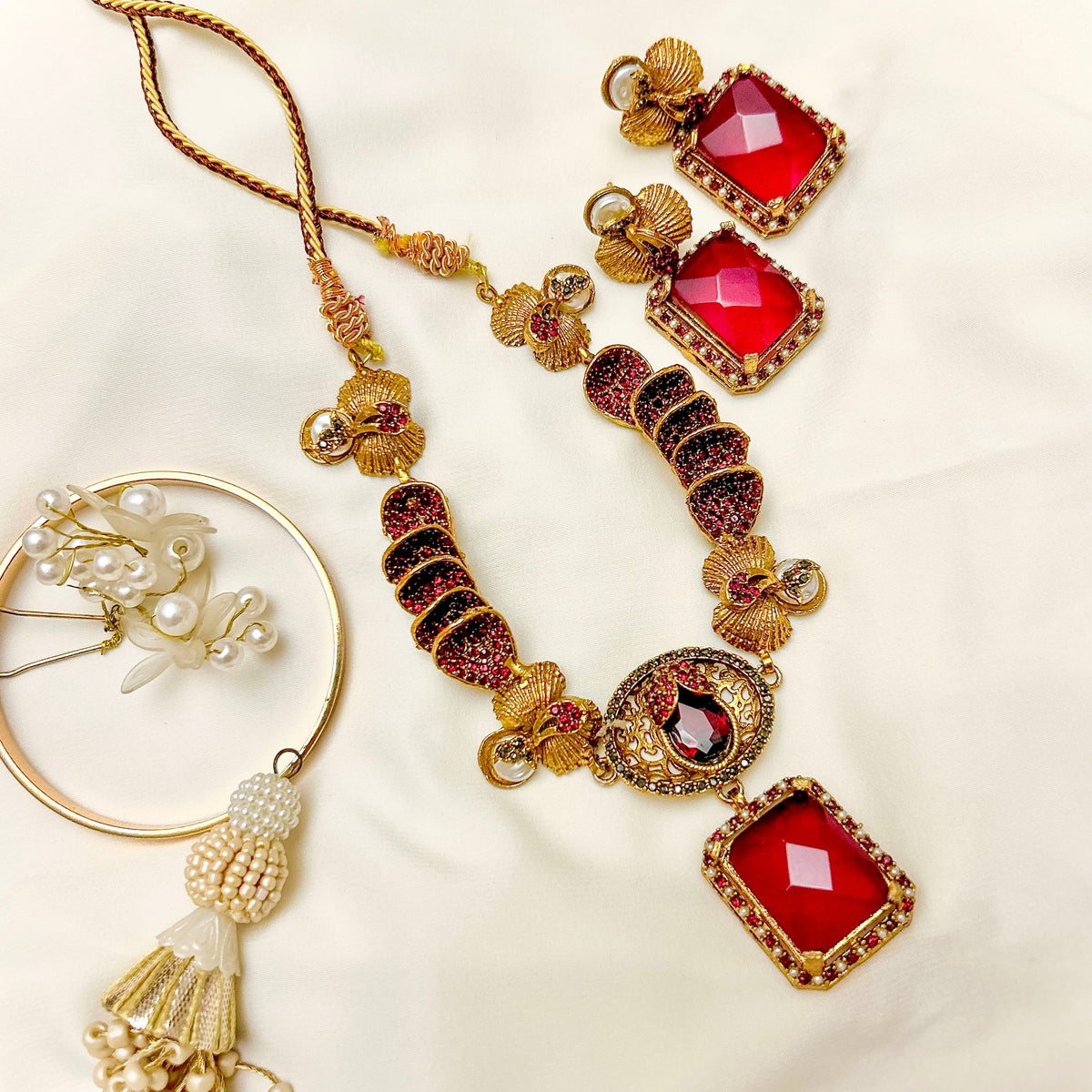 Jharokha Necklace Set - (S-76)