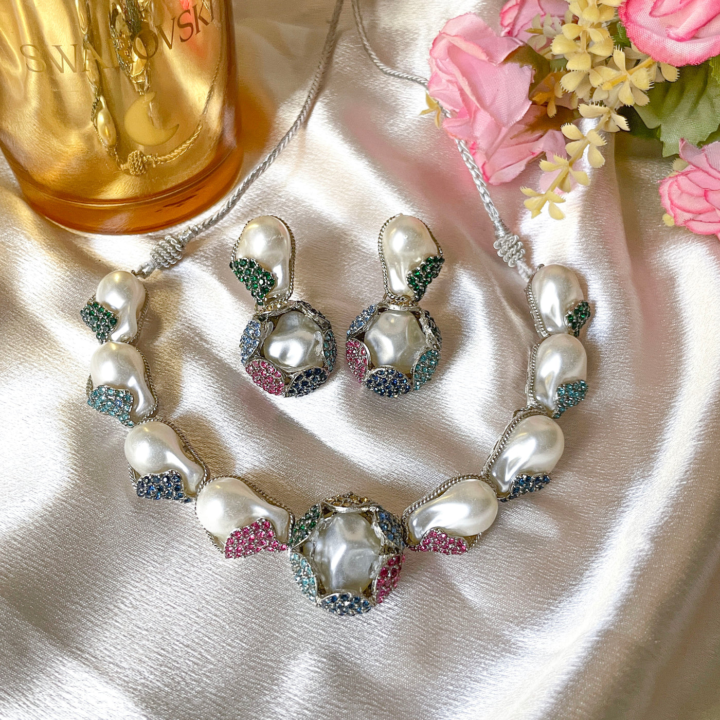 Moti-e-Phool Necklace Set | S-50