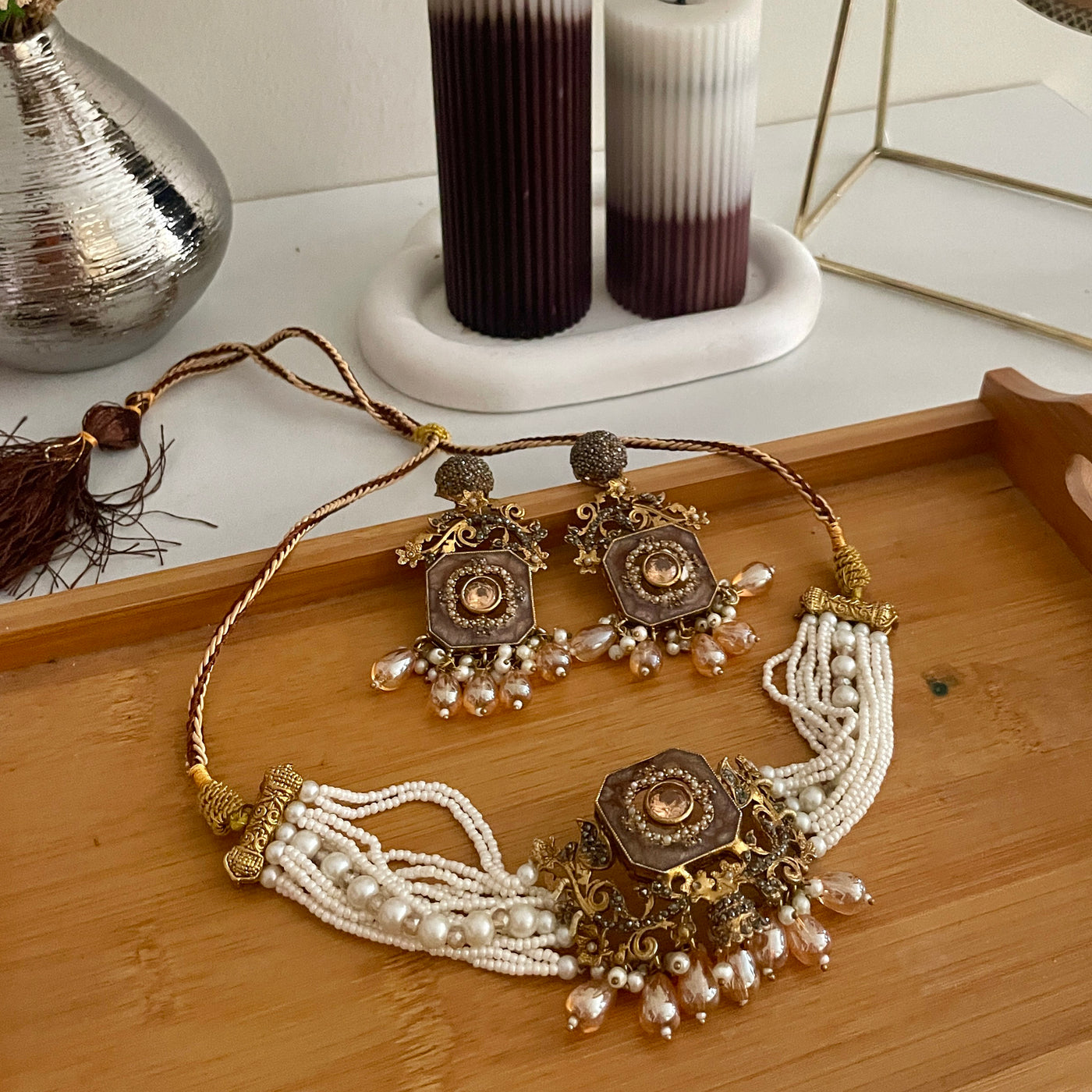 Naureen Half Choker Set | CS-44