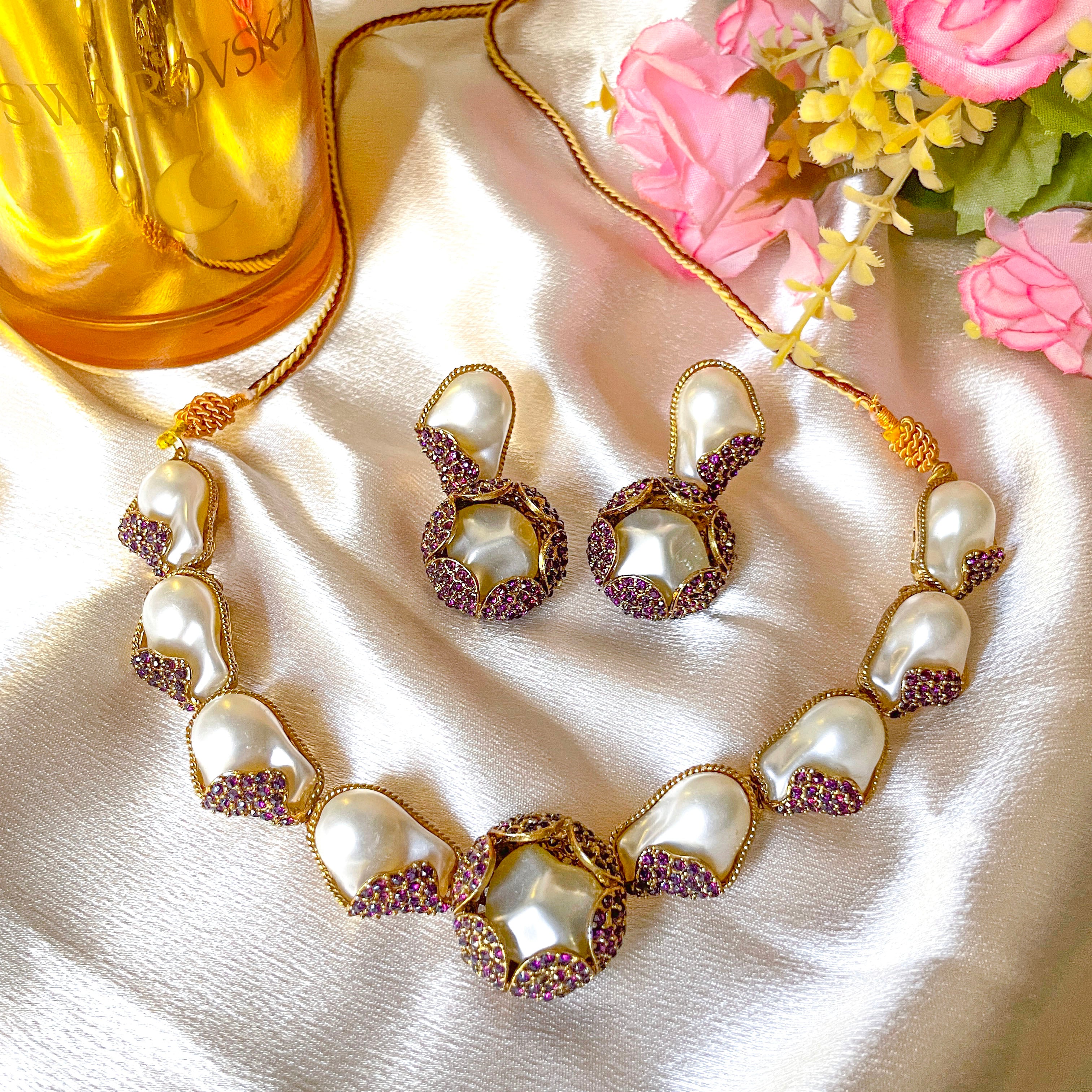 Moti-e-Phool Necklace Set | S-50
