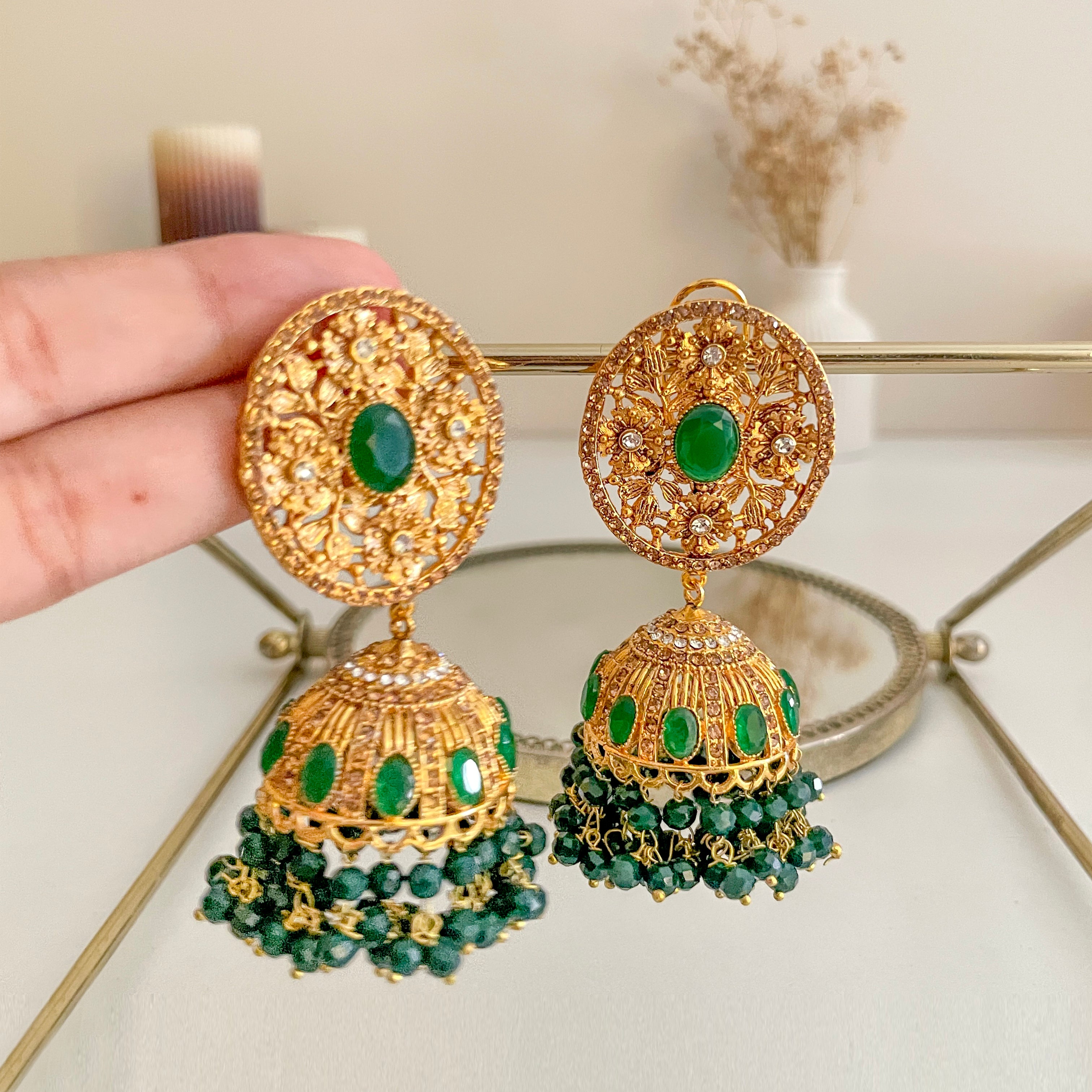 Zarafshan Jhumkas | JK-35